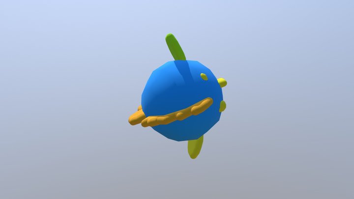 Golden Fish 3D Model