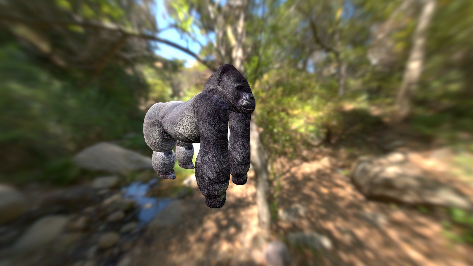Silverback Gorilla (Smoothie-3D upload)