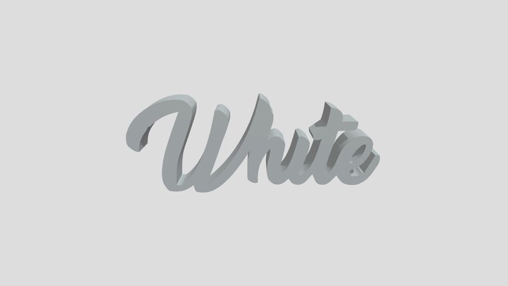 White 3D Model
