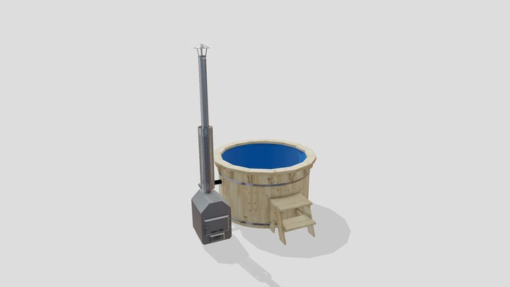 Wooden 1.6m - copy 3D Model