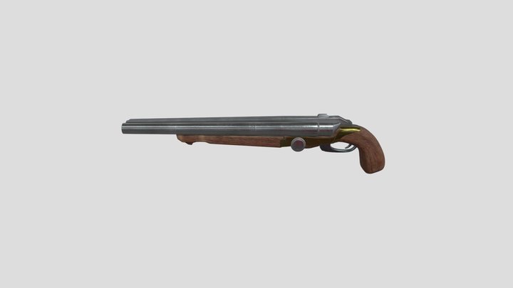 Sawed-off-Rifle 556 mm 3D Model