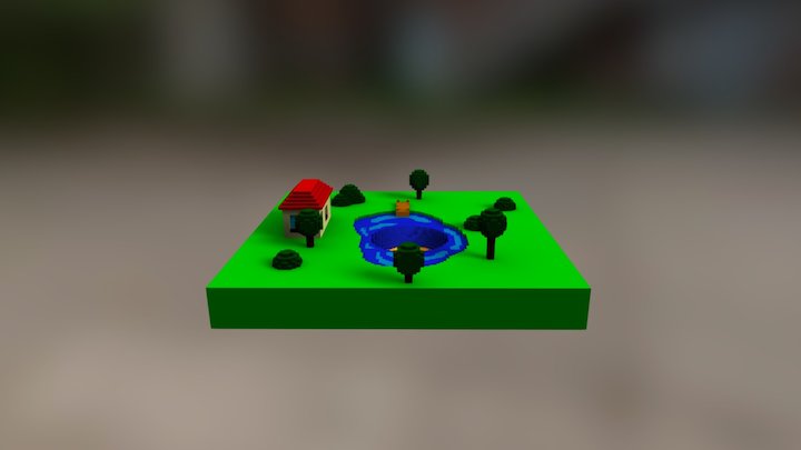 Paysage SVJ Bake 3D Model