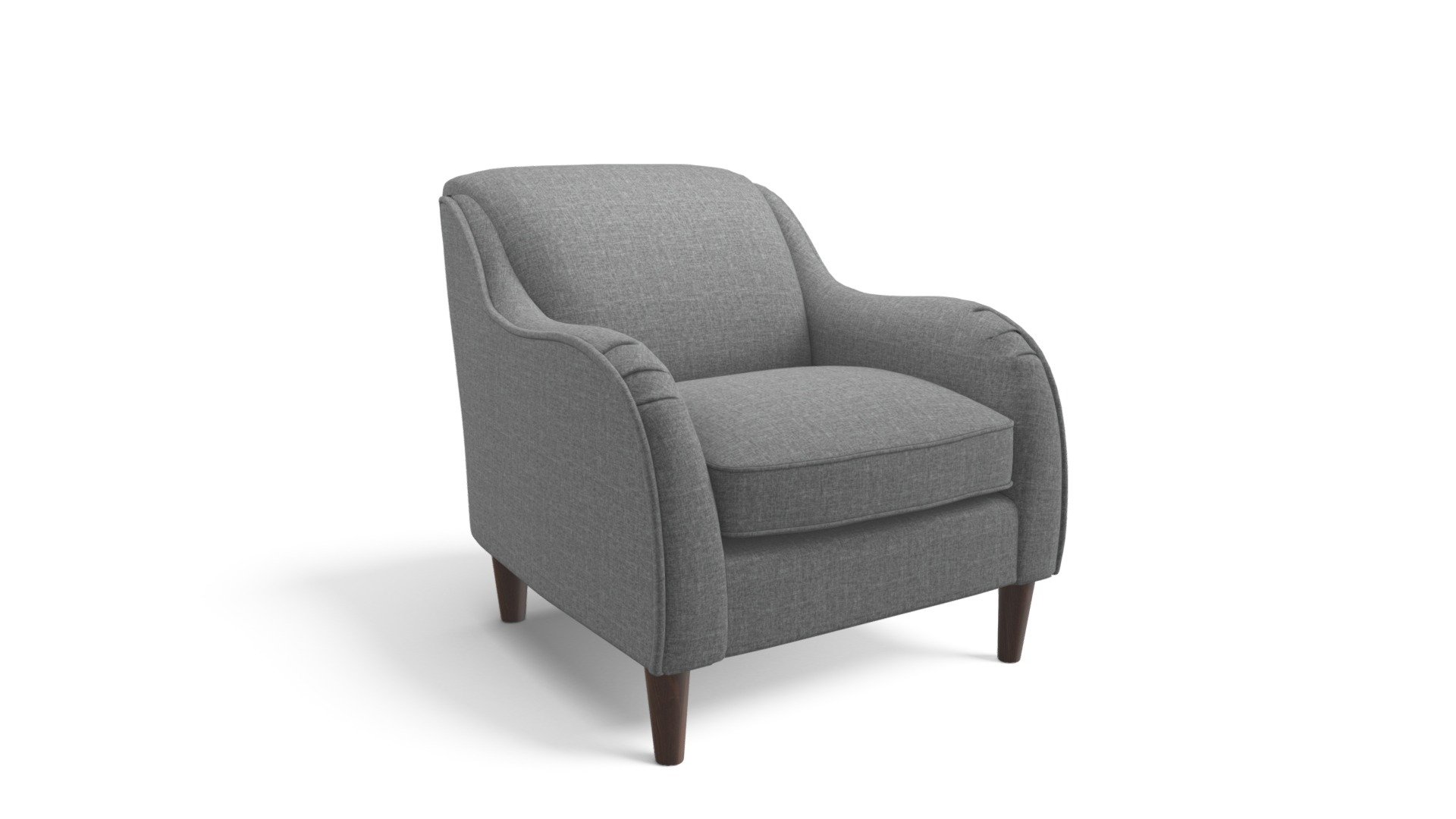 Helena Armchair, Textured Wave Smoke Grey