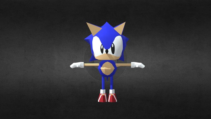 Sonic The Hedgehog / Sonic Jam Recreation 3D Model