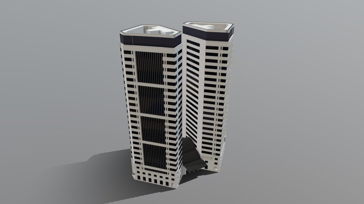 Building No 19 form Tokyo Otemachi Building Pack 3D Model