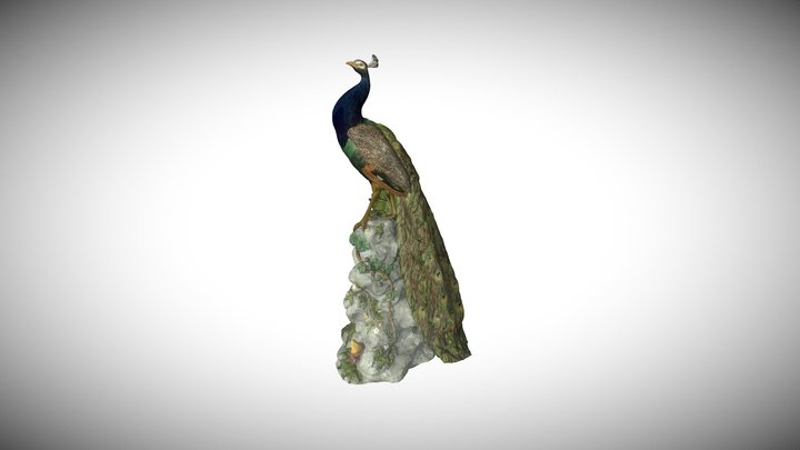 Minton peacock ornament 3D Model