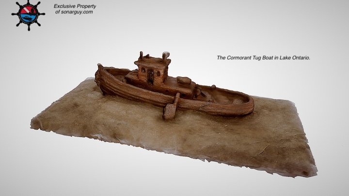 The Cormorant tug boat 3D Model