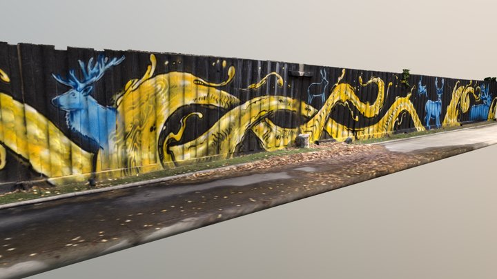 Melbourne Mural 3D Model