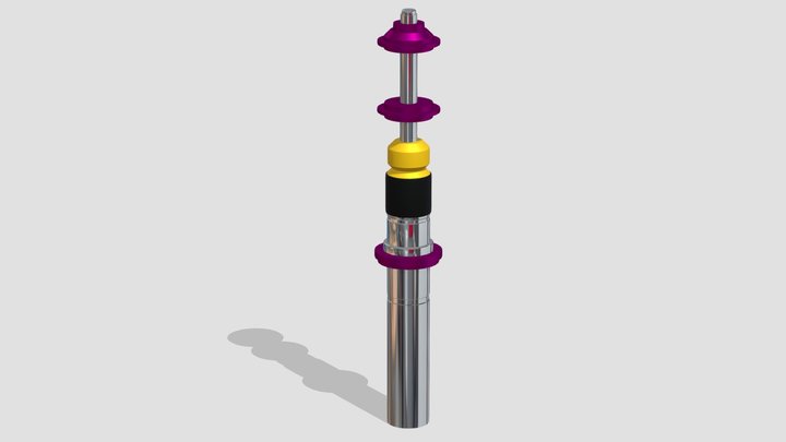 K&W Coilover 3D Model