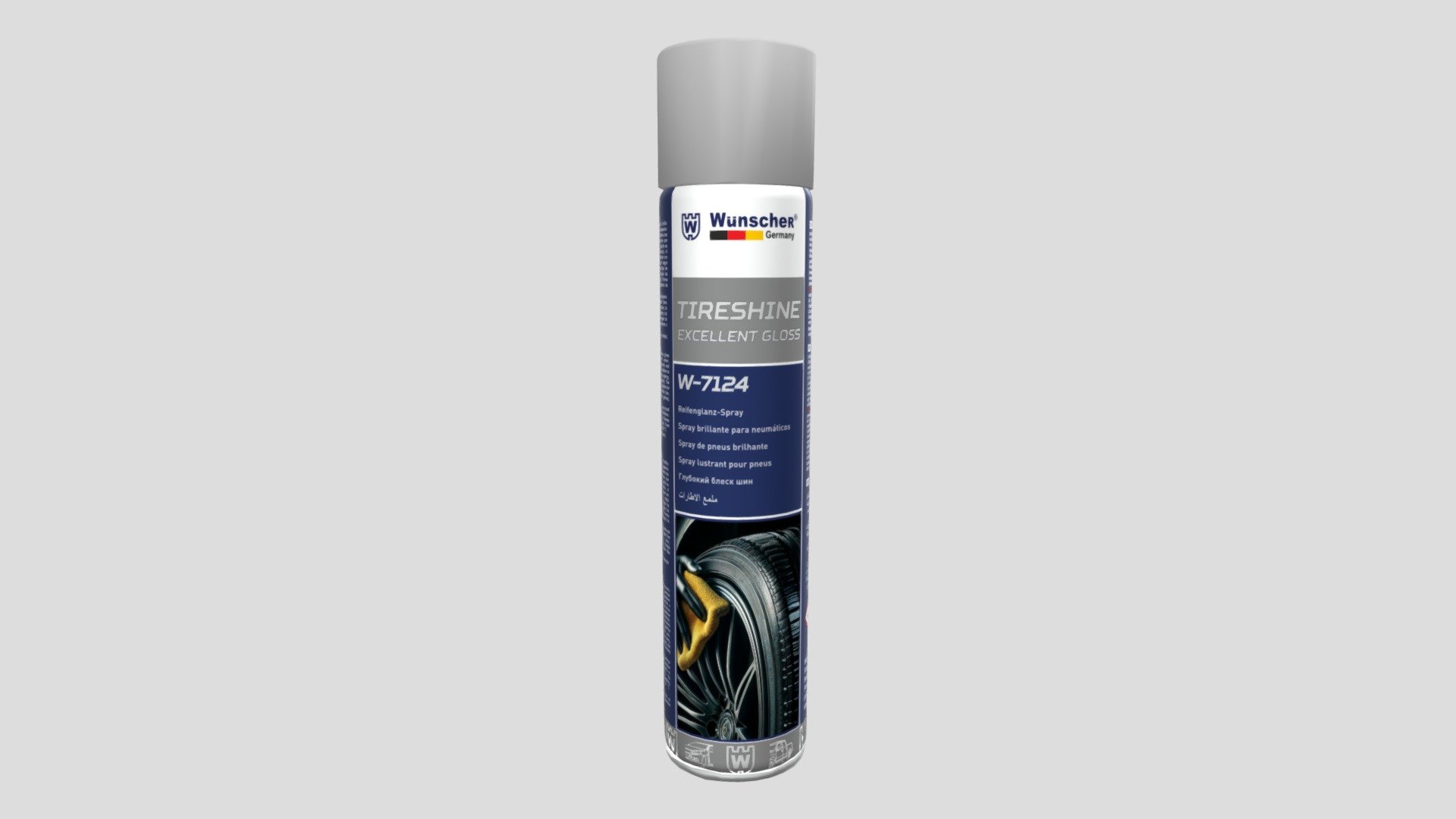 W7124 Tire Shine Excellent Gloss — Sketchfab embed 3D viewer
