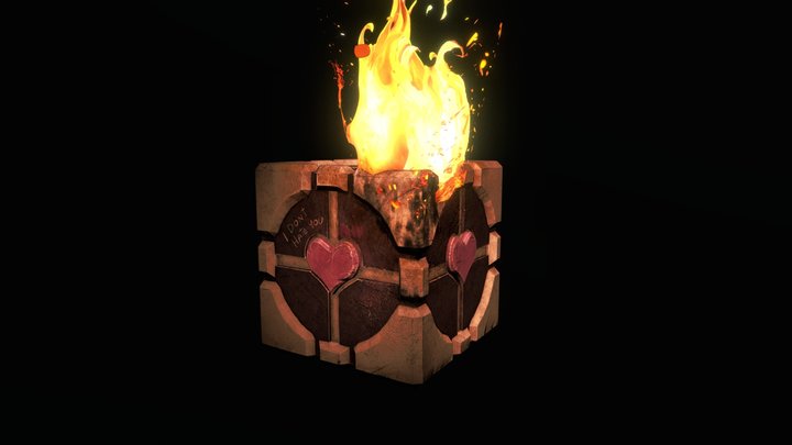 Yet another Companion Cube 3D Model