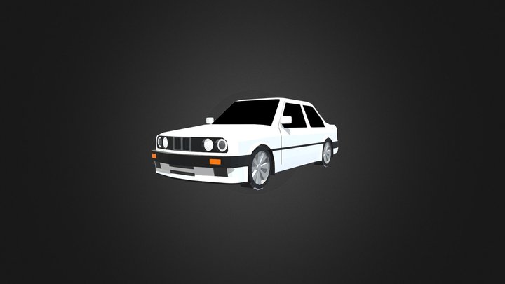 bmw e30 low poly 3D Model