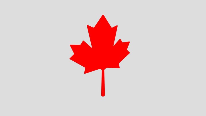 Blender: Maple leaf 3D Model