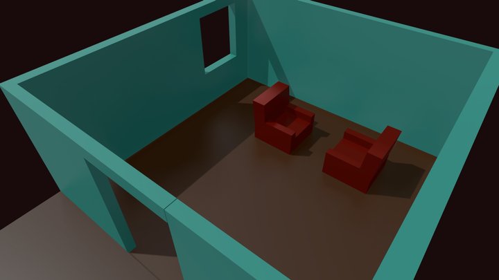 The room where Morpheus offers Neo the pill. – Modello 3D gratuito STL
