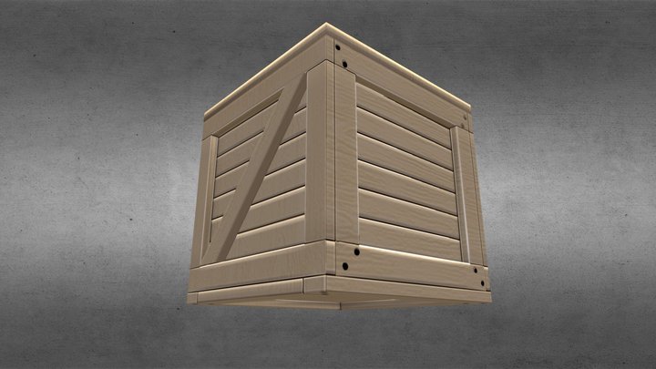 Bakari Livingston LowPoly Crate 3D Model