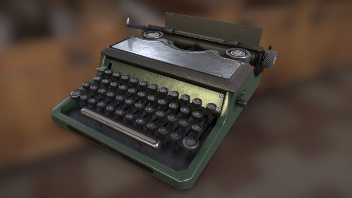 typewriter 3D Model