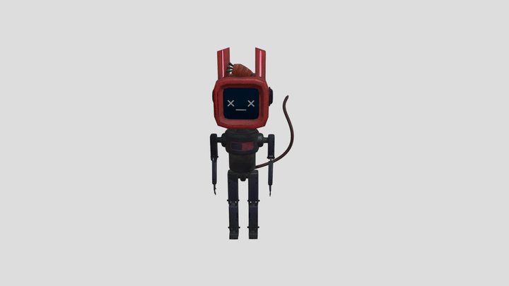 Scifi Pink Bunny Robot