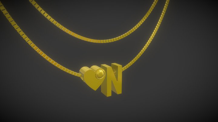 Heart N Pendant 3D Model