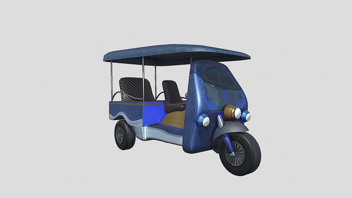 รถตุ๊กตุ๊ก ขอนแก่น 3D Model