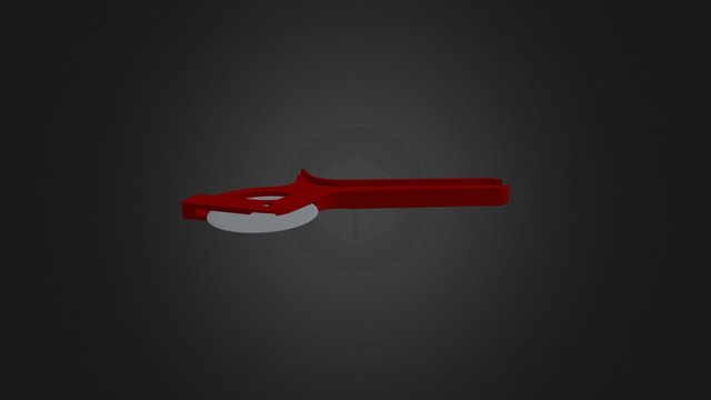 Oh Pizza Cutter Assembly 3D Model