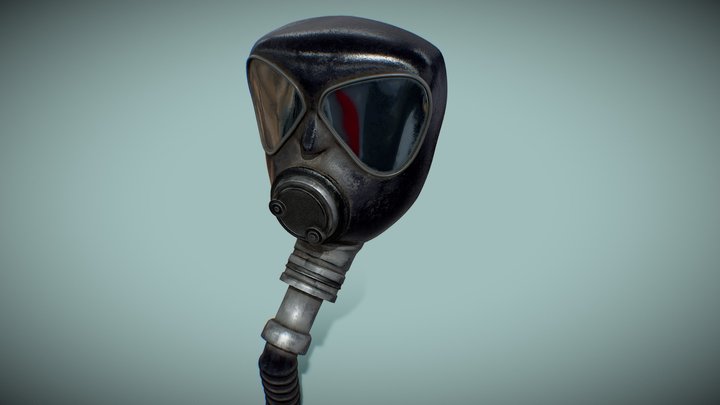 Hazmat Face Mask (Render Quality) 3D Model