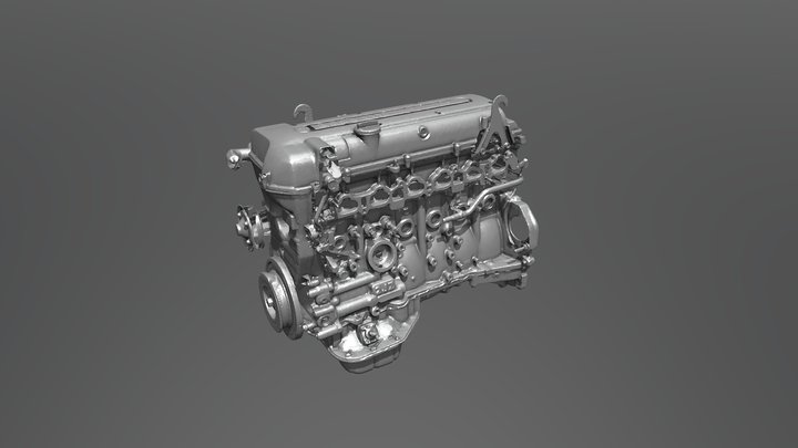 2JZ-GE engine 3D Model