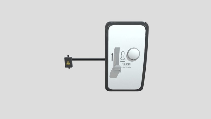 Low Poly Spaceship Or Airplane Door – Modelo 3D gratuito STL