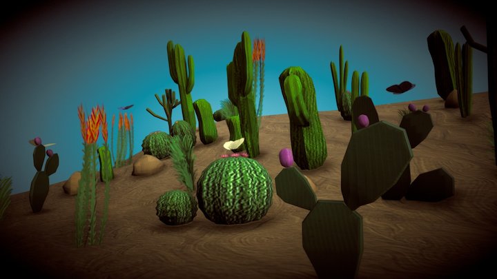 Desert Slope 3D Model
