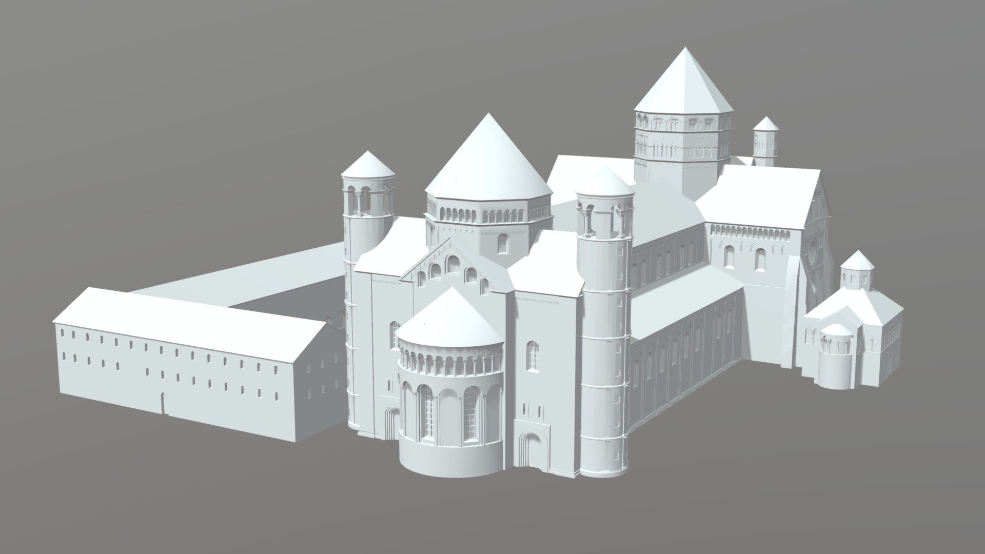 Mainzer Dom um 1239 - 3D model by AI_MAINZ [4f07120] - Sketchfab