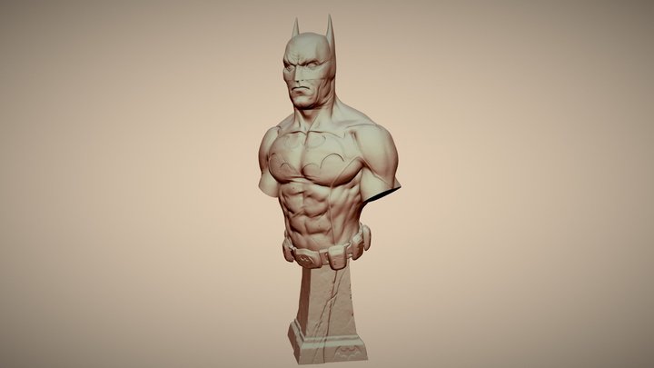 Batman Bust for 3D Printing 3D Model