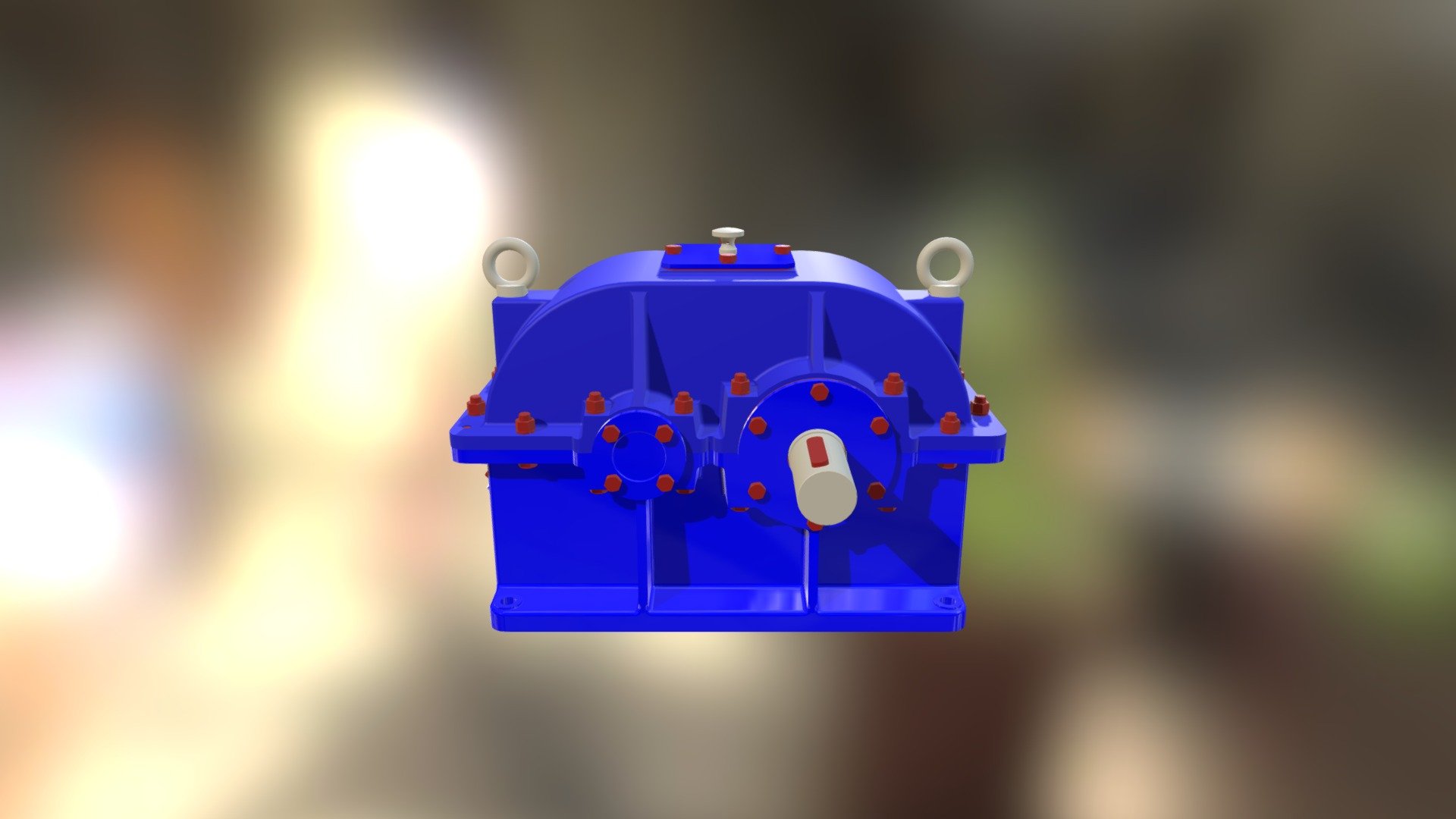 Двухступенчатый цилиндрический соосный редуктор — Sketchfab embed 3D viewer