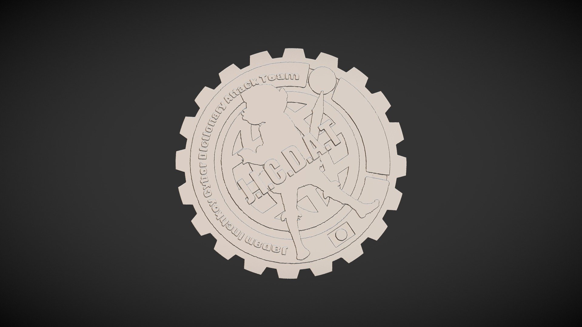J.I.C.D.A.T. emblem - 3D model by kals [4f082ba] - Sketchfab