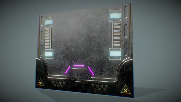 Sci-Fi Panel 3D Model