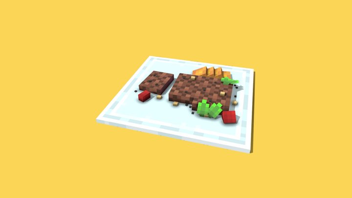 牛排 3D Model