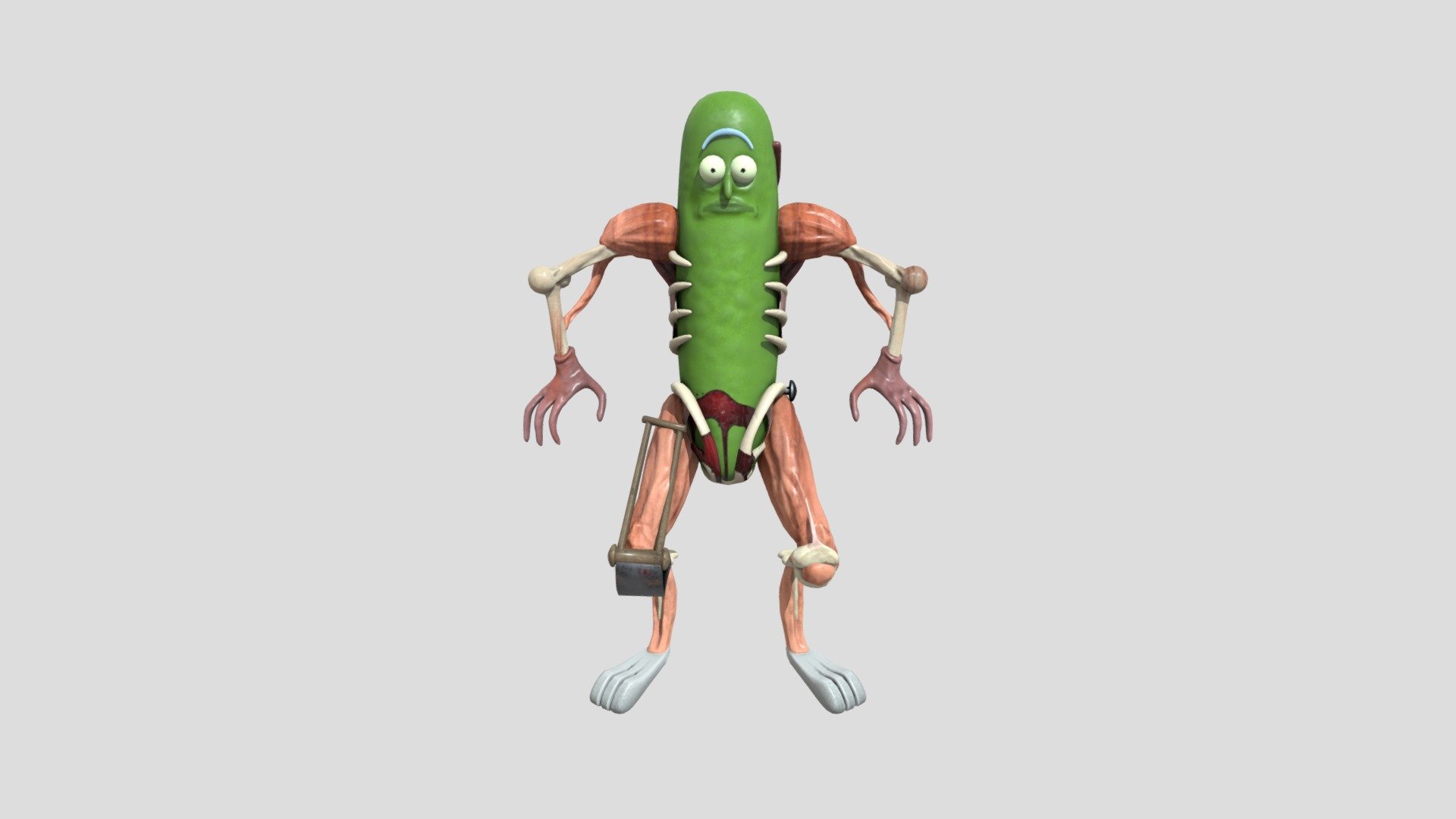 Pickle Rick 3d Model By Paco Vega 00349786 4f0a73c Sketchfab 6705