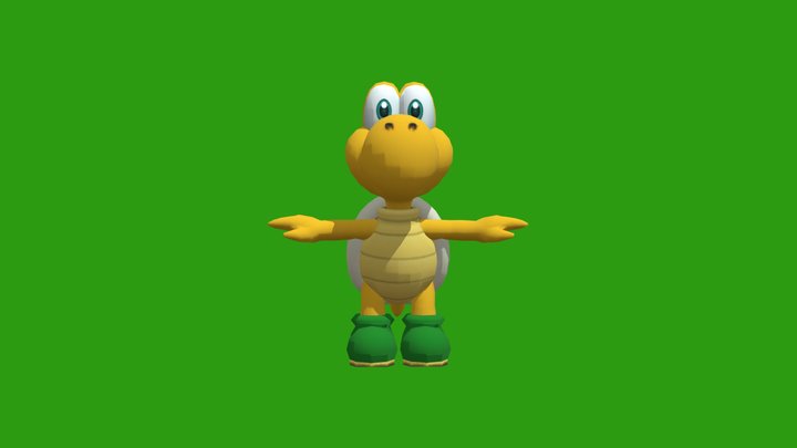 Mario Kart 8 - Koopa Troopa – Kostenloses 3D-Modell STL