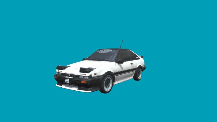 Toyota AE86 Trueno Apex 1983 | initial D 3D Model