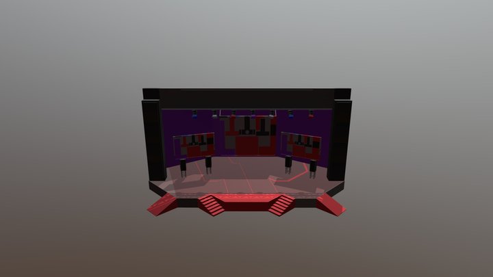 Concert Stage 3D Model