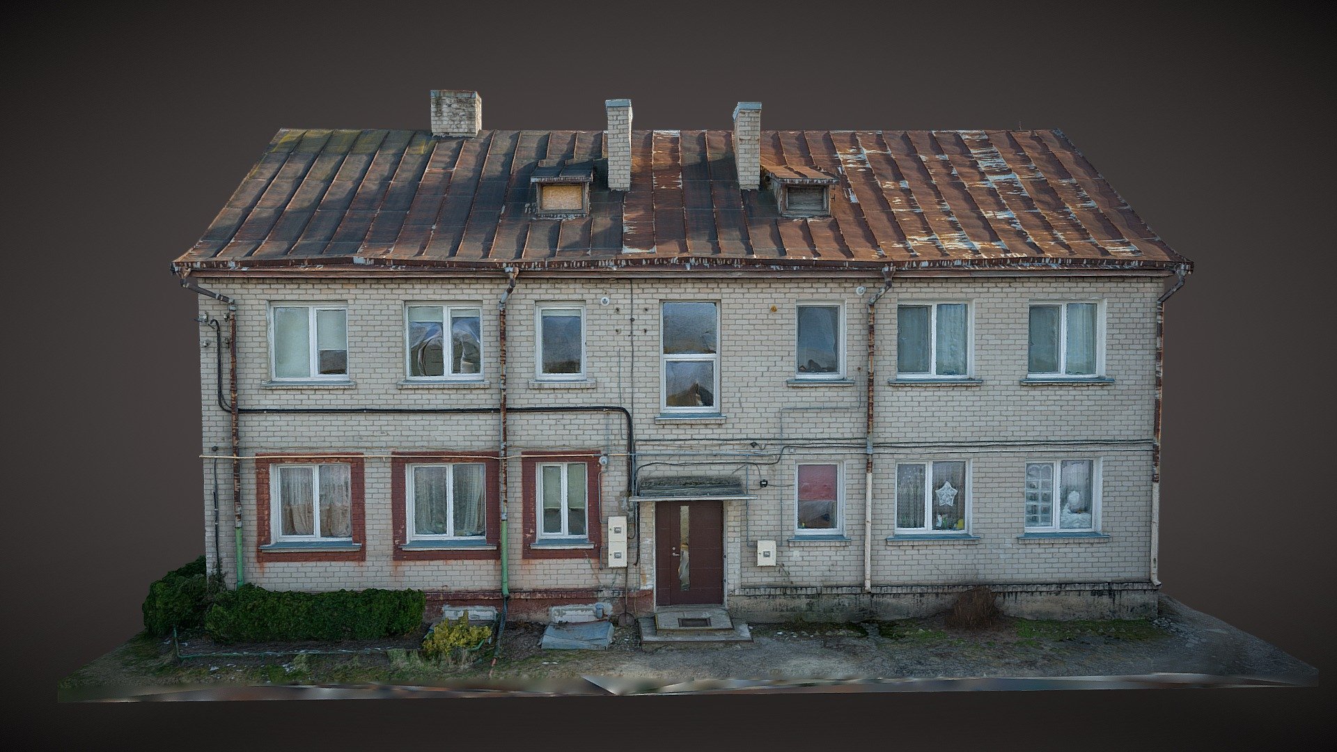 2-storey apartment building — Sketchfab embed 3D viewer