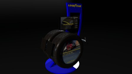 GY_COMM TIRE STAND_E 3D Model