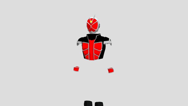 Kamen rider wizard form basic 3D Model