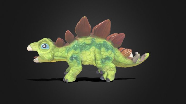 Little Dinosaur - Scanned by Creality Otter 3D Model