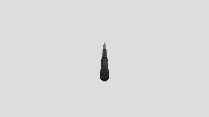 Low Poly Knife 3D Model