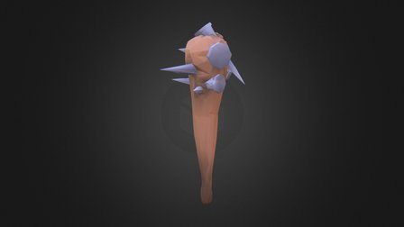 Spiked Club 3D Model