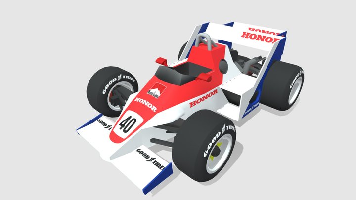 1983 Spirit Honda 201C - Stylized 3D Model