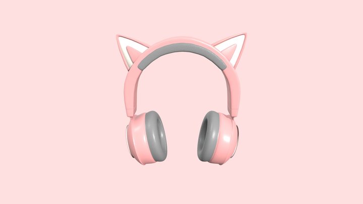 Cat Headphones Textured