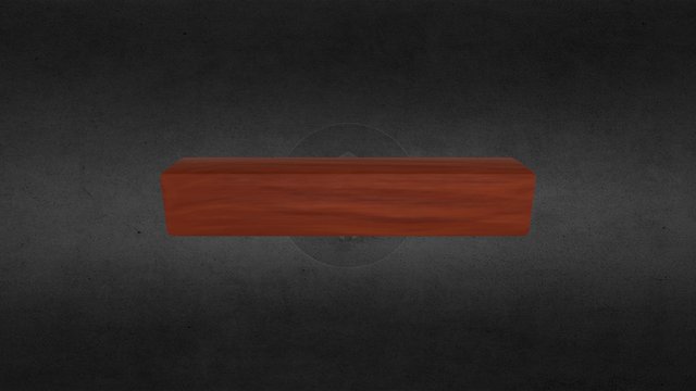 Wood Ceiling Plank 1 6m 3D Model