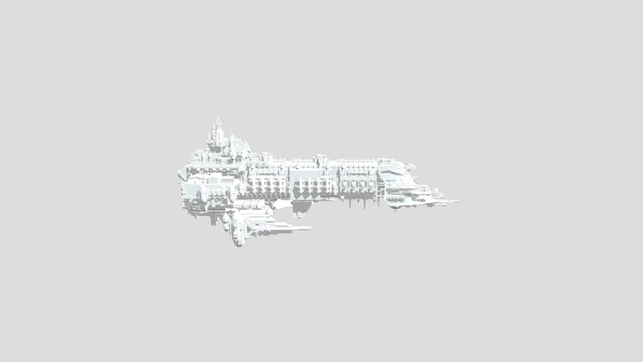 warhammer: imperium battleship 3D Model