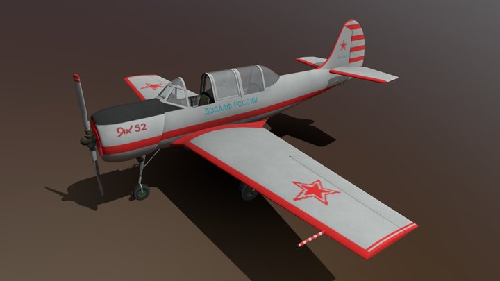 Yakolev Yak 52 – Modello 3D gratuito STL