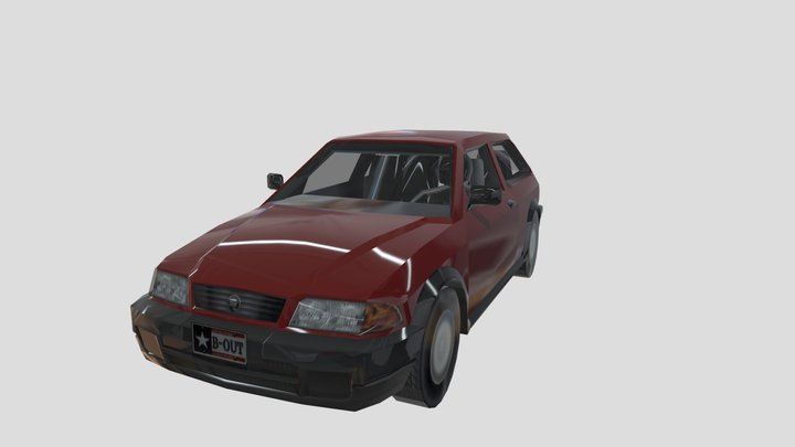2 seat hatchback (burnout 3) – Free 3D Model STL